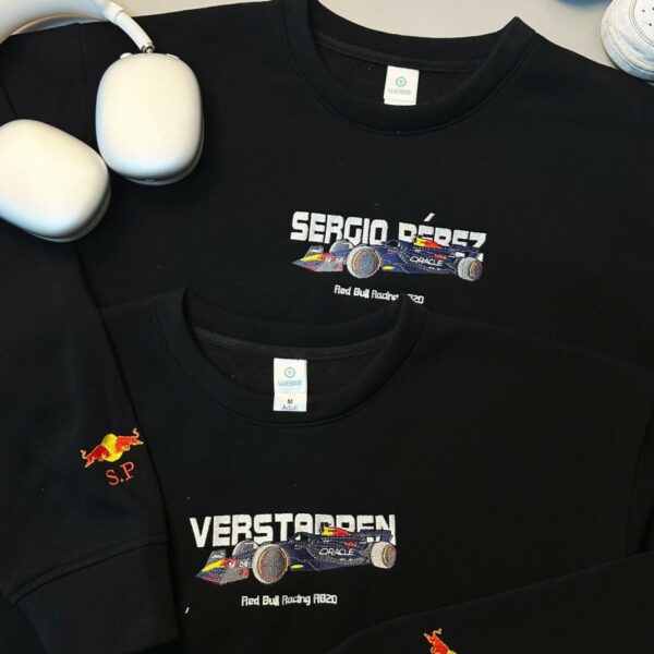 Sergio Pérez & Verstappen Redbull Racing Embroidered Sweatshirt