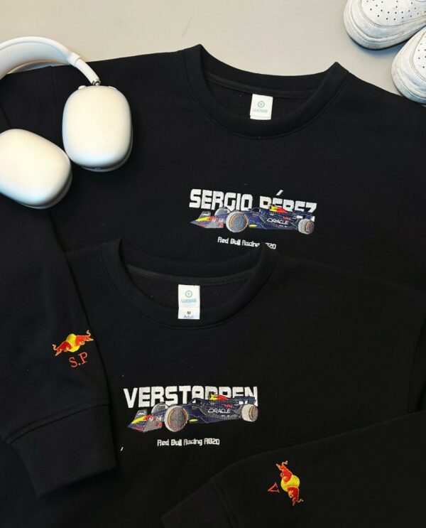 Sergio Pérez & Verstappen Redbull Racing Embroidered Sweatshirt