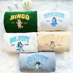 Bluey & Family Embroidered Sweatshirt