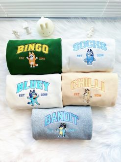 Bluey & Family Embroidered Sweatshirt
