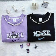 Kuromi & My Melody Embroidered Sweatshirt