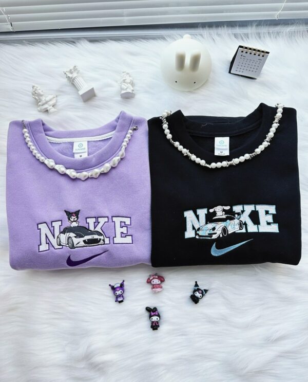 Kuromi & My Melody Embroidered Sweatshirt