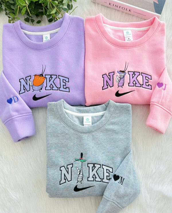 Oggy and the Cockroaches Embroidered Sweatshirt