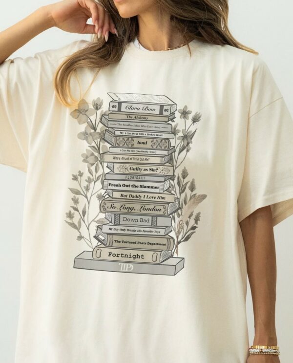 TS TTPD Album Vintage Book Shirt TS TTPD Album Vintage Book Shirt