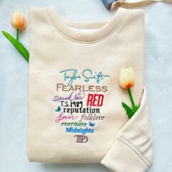 TS TTPD Album Embroidered Sweatshirt