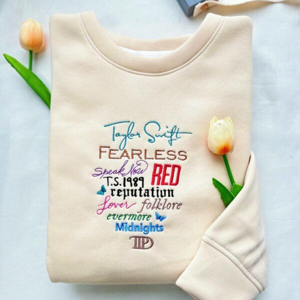 TS TTPD Album Embroidered Sweatshirt