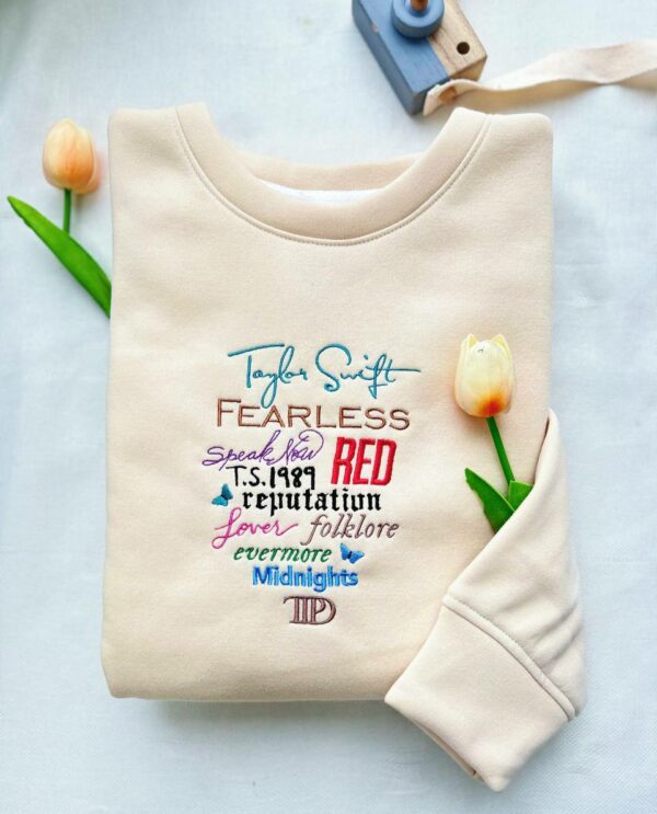 TS TTPD Album Embroidered Sweatshirt