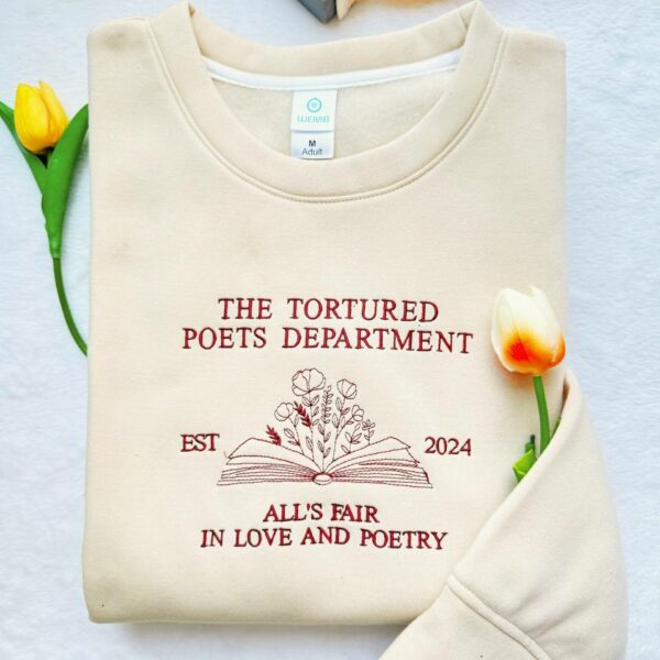 TS – TTPD Album Vintage Embroidered Sweatshirt