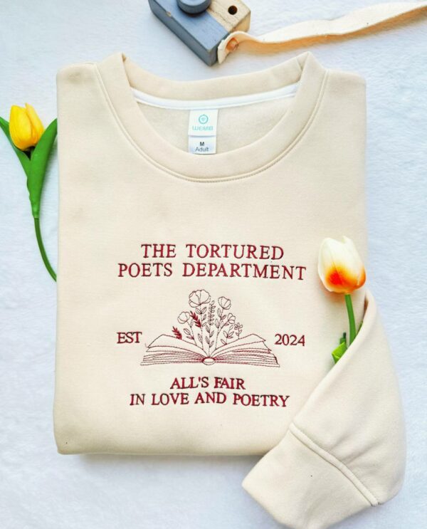 TS – TTPD Album Vintage Embroidered Sweatshirt