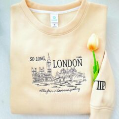 TS – So Long, London Embroidered Sweatshirt