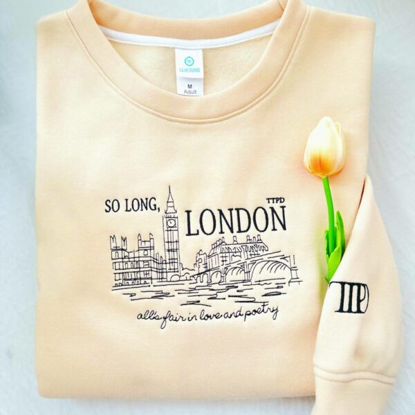 TS – So Long, London Embroidered Sweatshirt