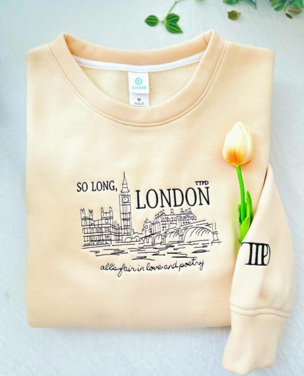 TS – So Long, London Embroidered Sweatshirt
