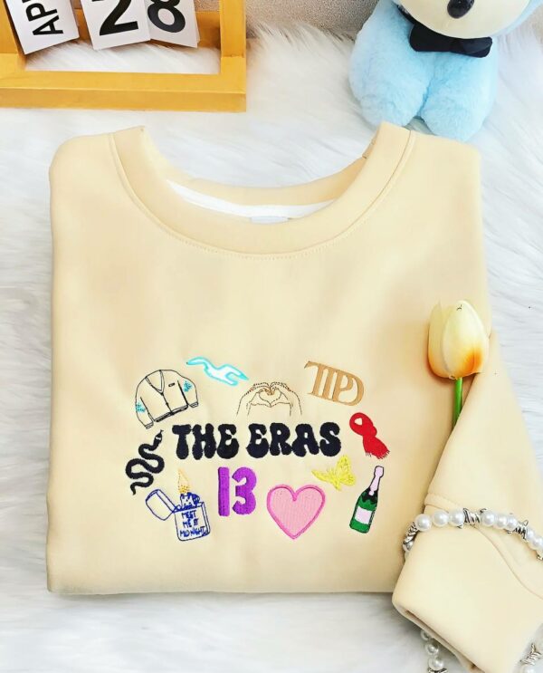 TS – The Eras Album Symbols Embroidered Sweatshirt