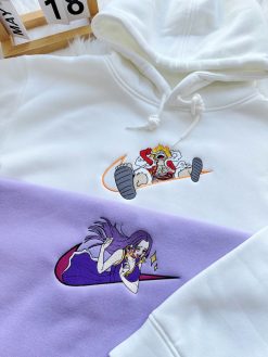 Onepice – Luffy & Boa Hancock Embroidered Sweatshirt