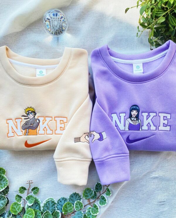 Naruto & Hinata Embroidered Sweatshirt