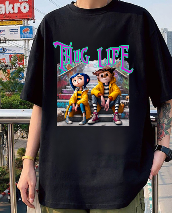Thug Life Coraline Halloween Shirt