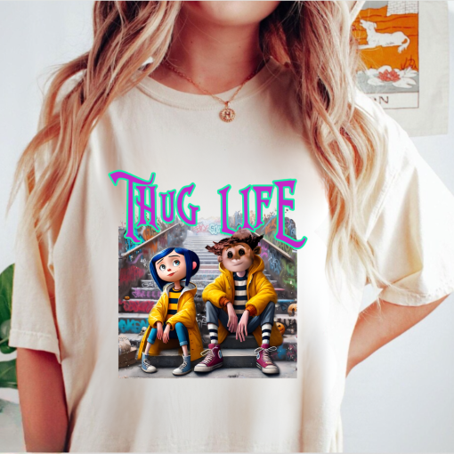 Thug Life Coraline Halloween Shirt