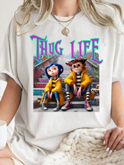 Thug Life Coraline Halloween Shirt