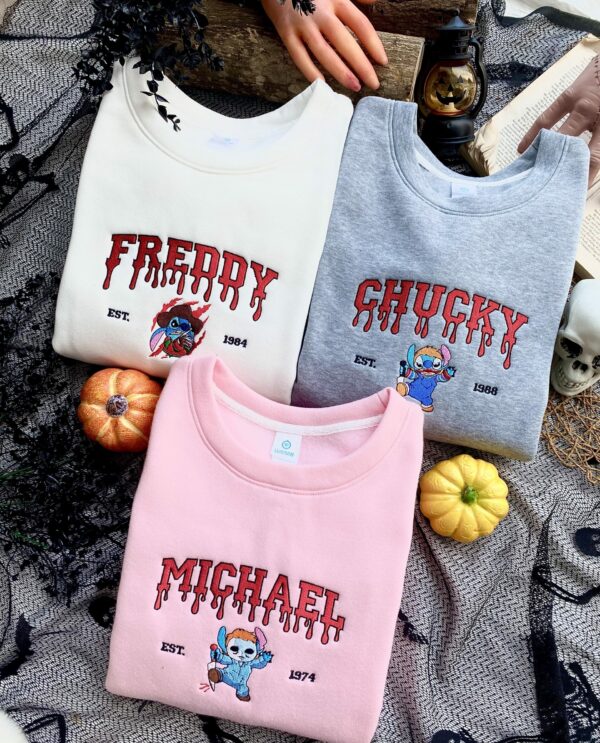 Stitch Halloween Version – Embroidered Sweatshirt/Hoodie/T-shirt