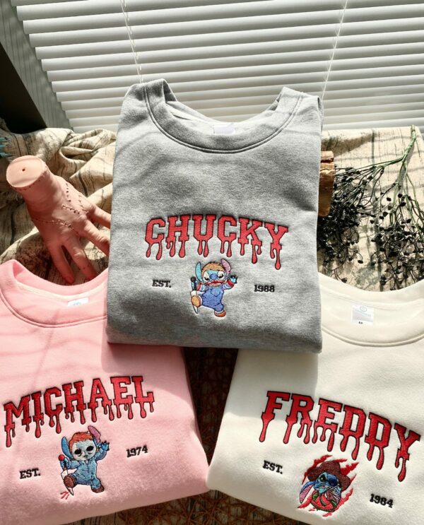 Stitch Halloween Version – Embroidered Sweatshirt/Hoodie/T-shirt