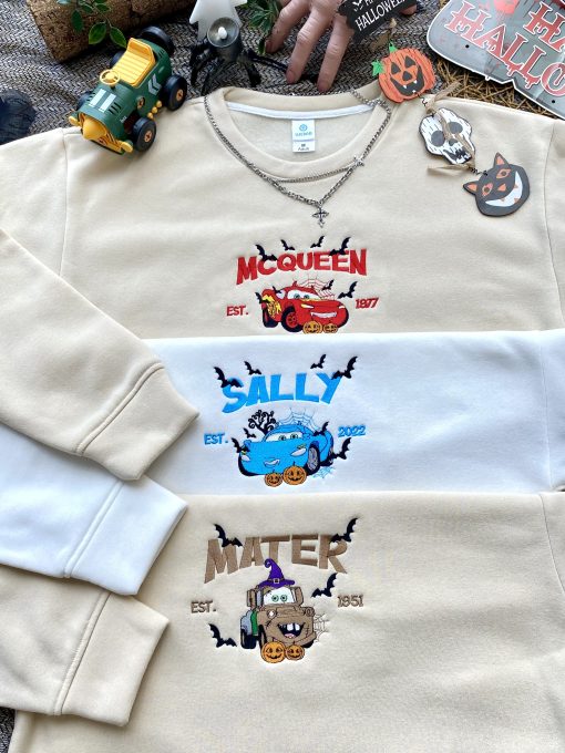 Pixar Cars (ver Halloween) – Embroidered Sweatshirt/Hoodie/T-shirt