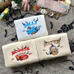 Pixar Cars (ver Halloween) – Embroidered Sweatshirt/Hoodie/T-shirt