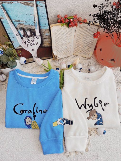 Coraline and Wybie sweatshirt Ver2