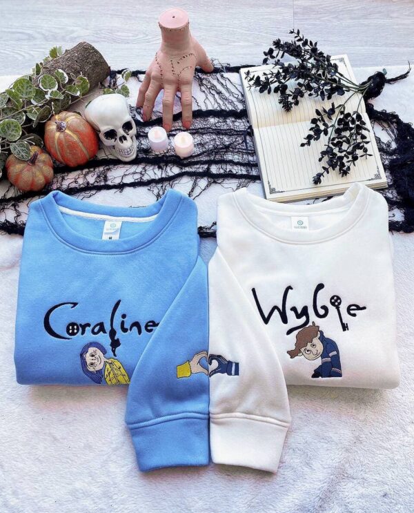 Coraline and Wybie sweatshirt Ver2