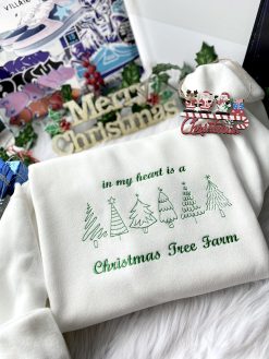 Christmas Tree Farm Embroidered Sweatshirt