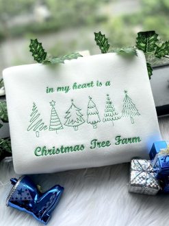 Christmas Tree Farm Embroidered Sweatshirt