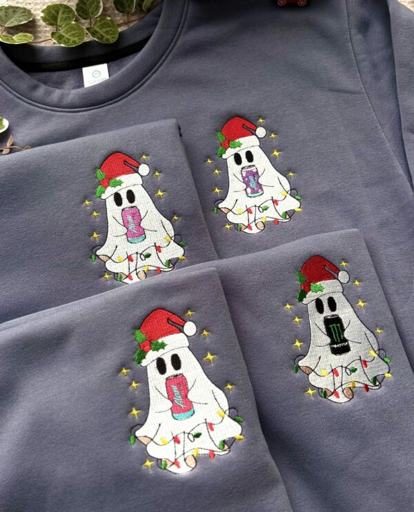 Ghost Drink Christmas – Embroidered Sweatshirt/Hoodie/T-shirt