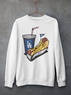 Los Angeles Dodgers MLB Stadium Food Graphic White Tee