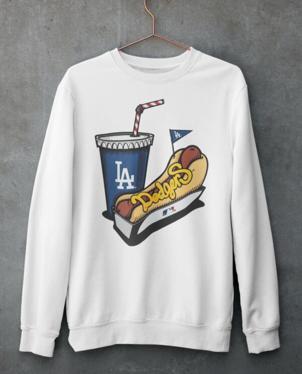 Los Angeles Dodgers MLB Stadium Food Graphic White Tee