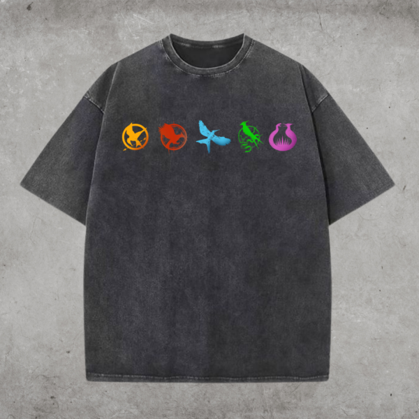 The Hunger Games 5 Symbol T-Shirt, Book And Movies Apparel, Gift for Book Lover (Copy)