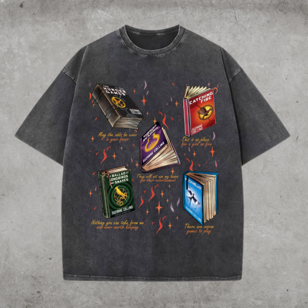 The Hunger Games 5 Books T-Shirt, Book And Movies Apparel, Gift for Book Lover (Copy) (Copy)