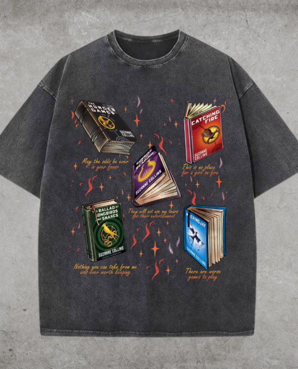 The Hunger Games 5 Books T-Shirt, Book And Movies Apparel, Gift for Book Lover (Copy) (Copy) The Hunger Games 5 Books T-Shirt, Book And Movies Apparel, Gift for Book Lover (Copy) (Copy)