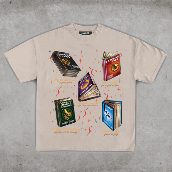 The Hunger Games 5 Books T-Shirt, Book And Movies Apparel, Gift for Book Lover (Copy) (Copy)