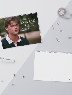 Conrad Fisher Wall Calendar 2026, Team Conrad Summer Vibes, Cousins Beach Aesthetic, Romantic TV Show Merch