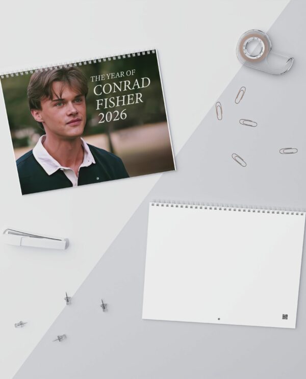 Conrad Fisher Wall Calendar 2026, Team Conrad Summer Vibes, Cousins Beach Aesthetic, Romantic TV Show Merch Conrad Fisher Wall Calendar 2026, Team Conrad Summer Vibes, Cousins Beach Aesthetic, Romantic TV Show Merch