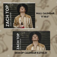Zach Top 2026 Calendar – Country Music Legend Fan Wall Calendar