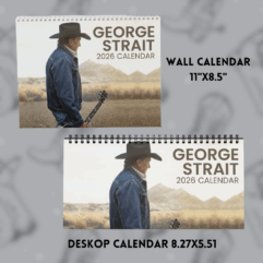 George Strait 2026 Calendar – Country Music Legend Fan Wall Calendar