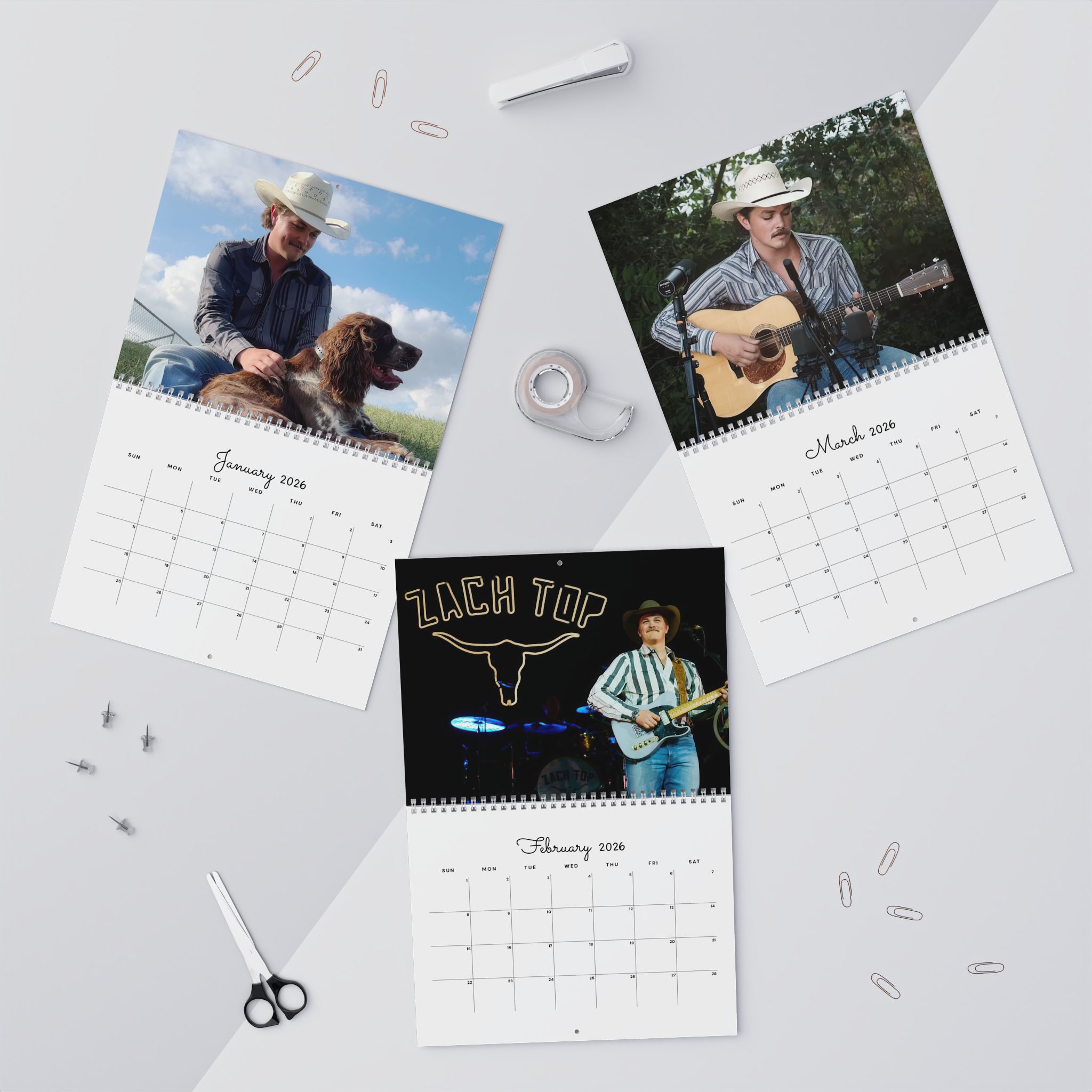 Zach Top 2026 Calendar – Country Music Legend Fan Wall Calendar Zach Top 2026 Calendar – Country Music Legend Fan Wall Calendar