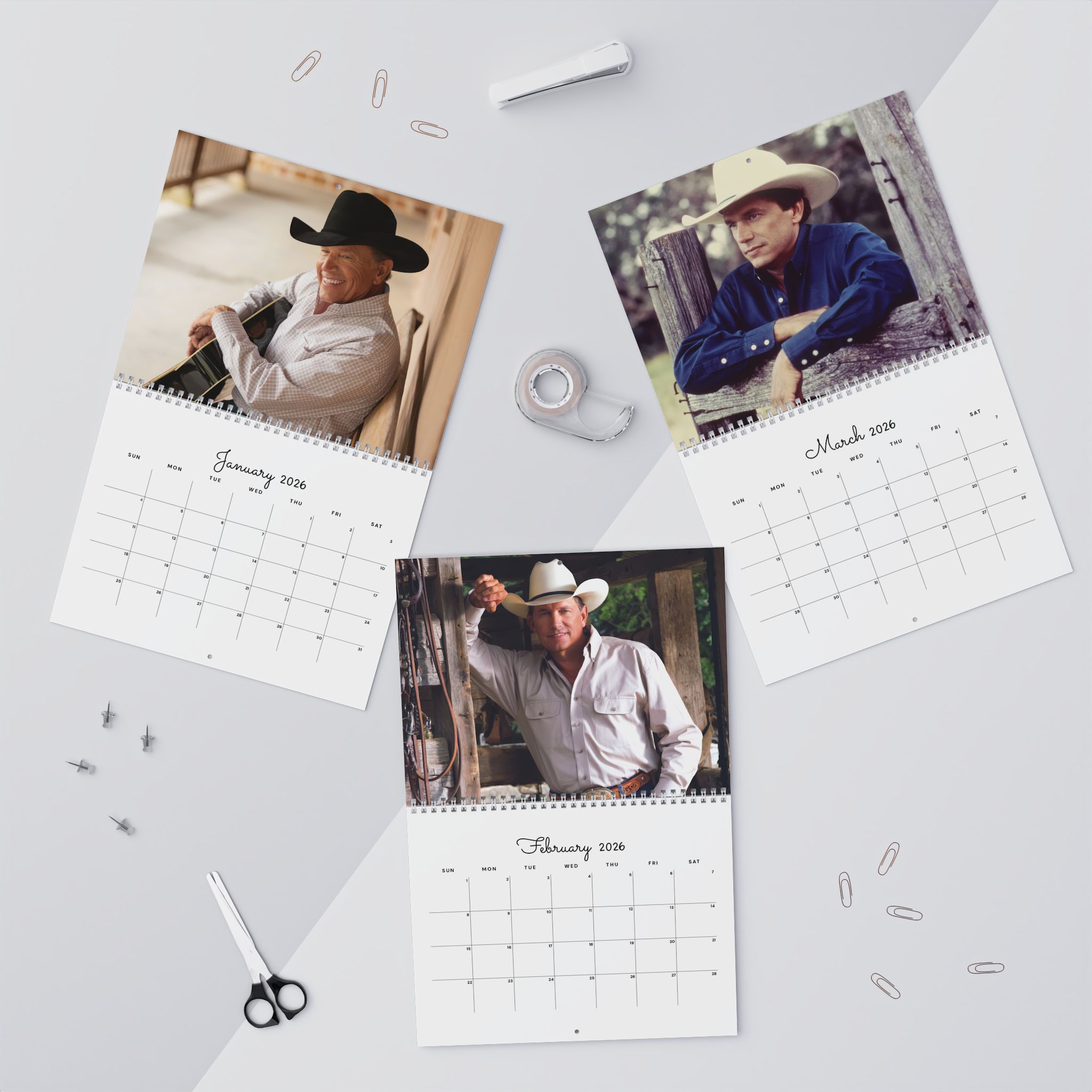 George Strait 2026 Calendar – Country Music Legend Fan Wall Calendar George Strait 2026 Calendar – Country Music Legend Fan Wall Calendar