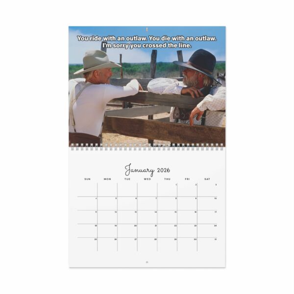 Lonesome Dove 2026 Calendar – Movie Merch