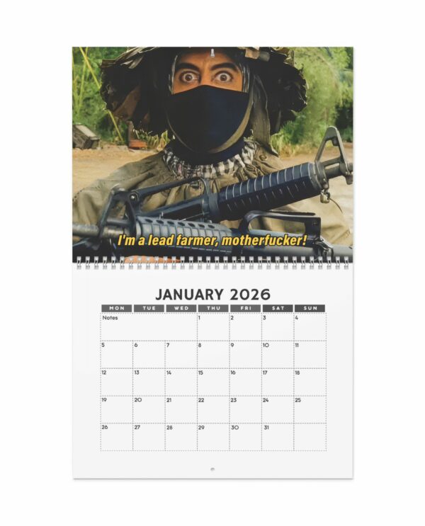 Tropic Thunder 2026 Calendar – Movie Merch