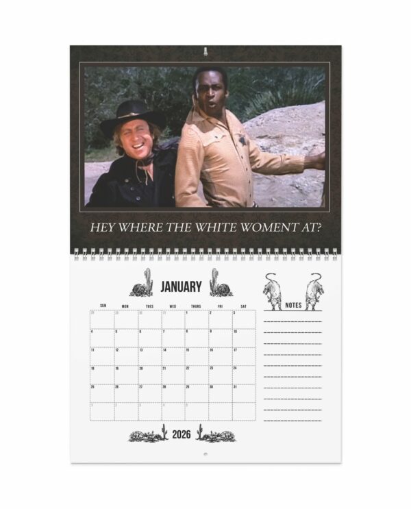Blazing Saddles 2026 Calendar – Movie Merch