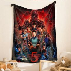 Stranger Thing 5 Fleece Blanket