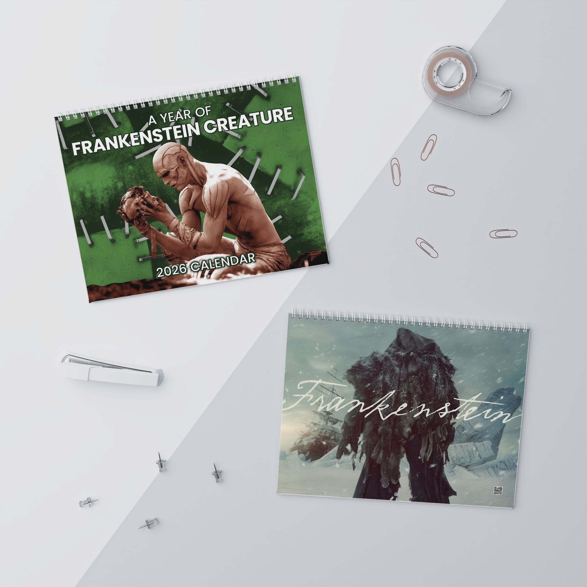 Frankenstein’s Creature 2026 Calendar – Frankenstein Movie Merch Frankenstein’s Creature 2026 Calendar – Frankenstein Movie Merch