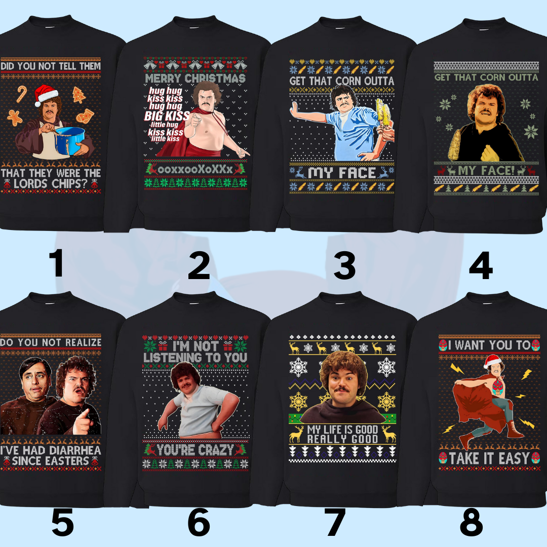 Nacho Libre Shirt/Hoddie/Sweatshirt With Famous Movie Lines Nacho Libre Shirt/Hoddie/Sweatshirt With Famous Movie Lines
