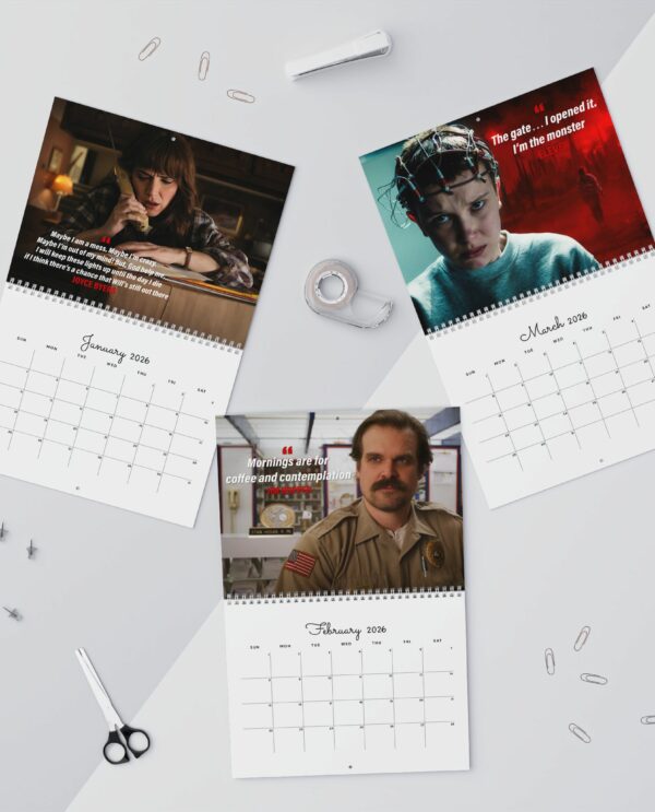 Stranger Things 2026 Calendar – Movie Merch